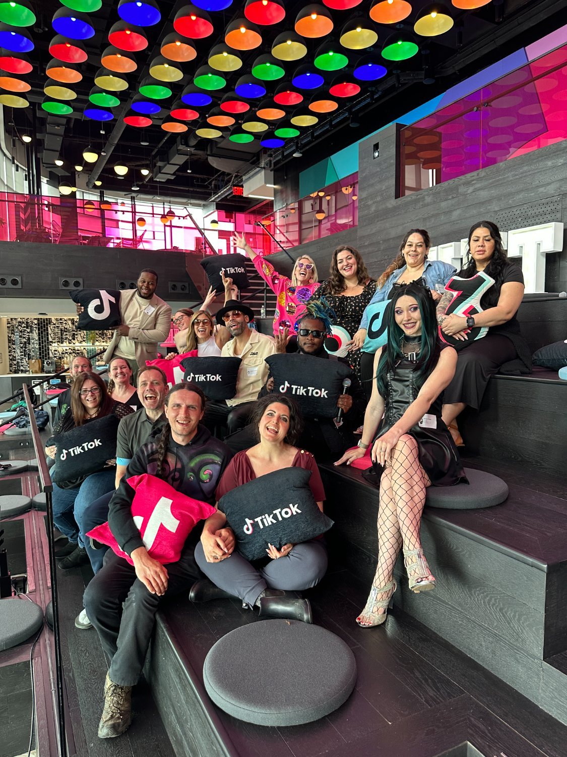 blu creators visiting TikTok HQ