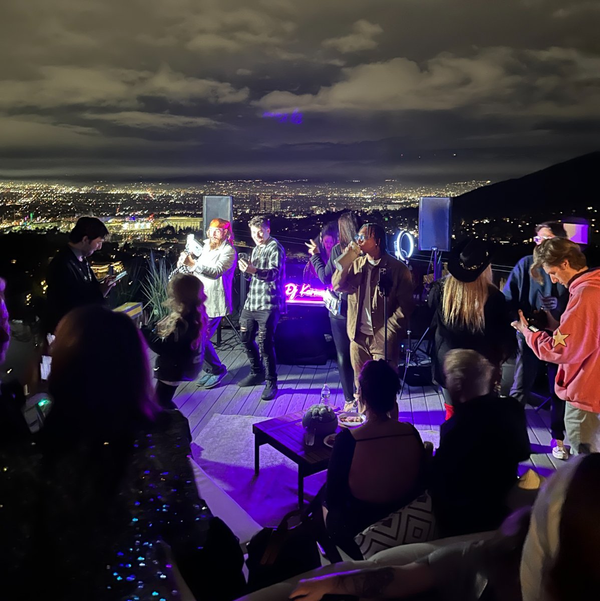 blu rooftop creator party